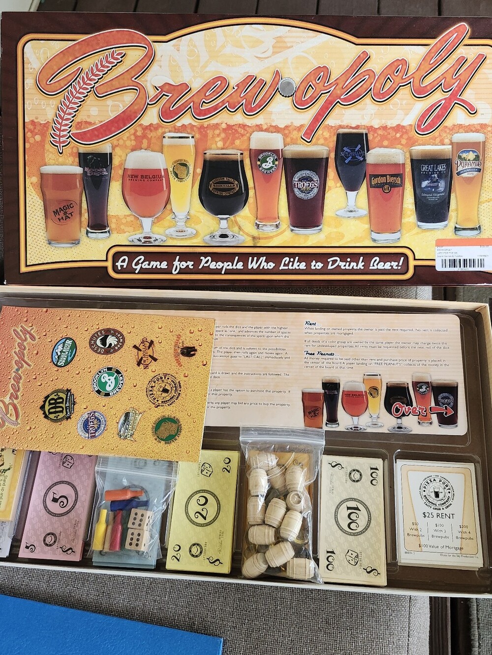 Monopoly Brewopoly a game for people who like to drink Beer Late for the Sky